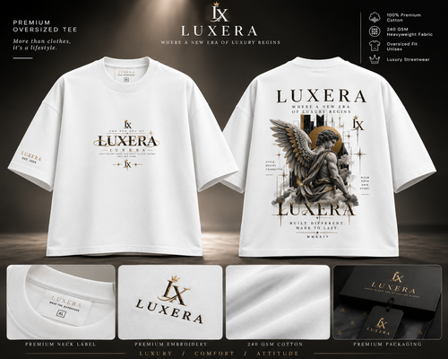 LUXERA ANGELIX LX Design 04 premium black-and-white front and back product listing